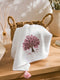 Tree Embroidered Face Towel 50x80 Cm