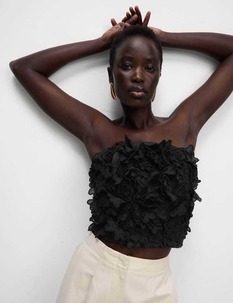 Pure Cotton Textured Bandeau Top – Retail International Group