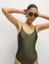 Marks & Spencer "Trim Detail Plunge V-Neck Swimsuit"