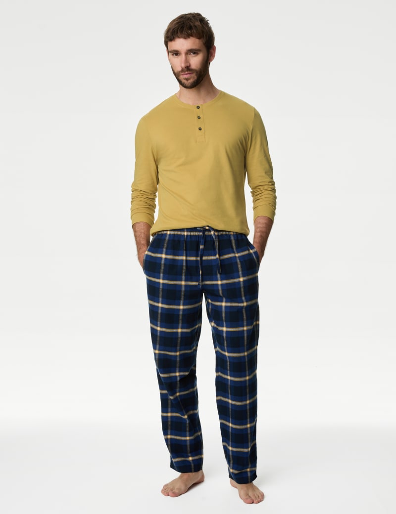 Brushed Cotton Checked Pyjama Set Retail International Group