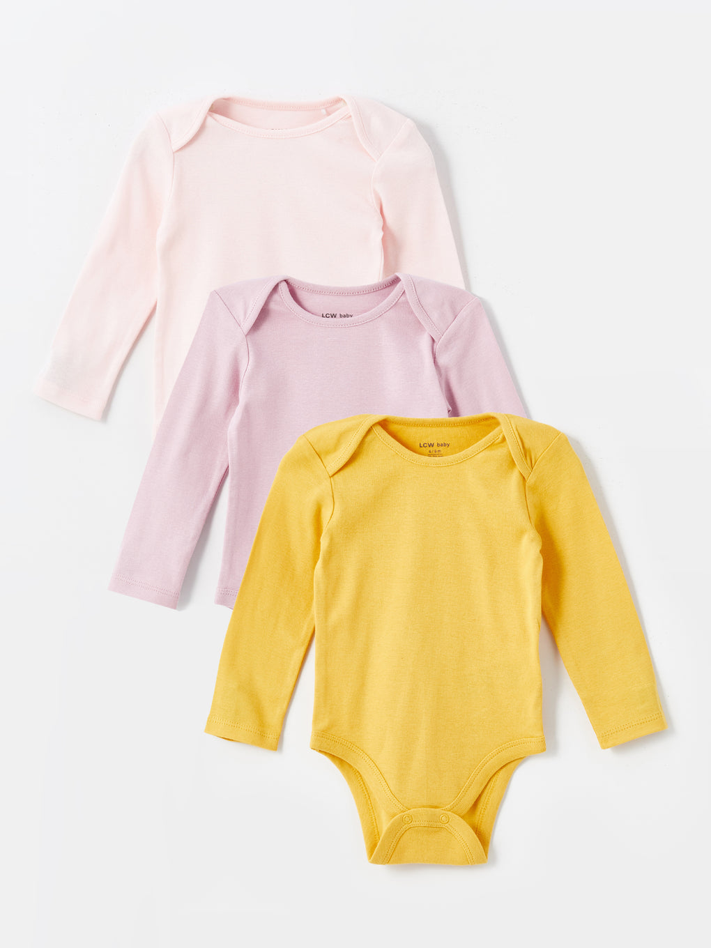 Long Sleeve Baby Girl Snap Bodysuit 3-Piece – Retail International