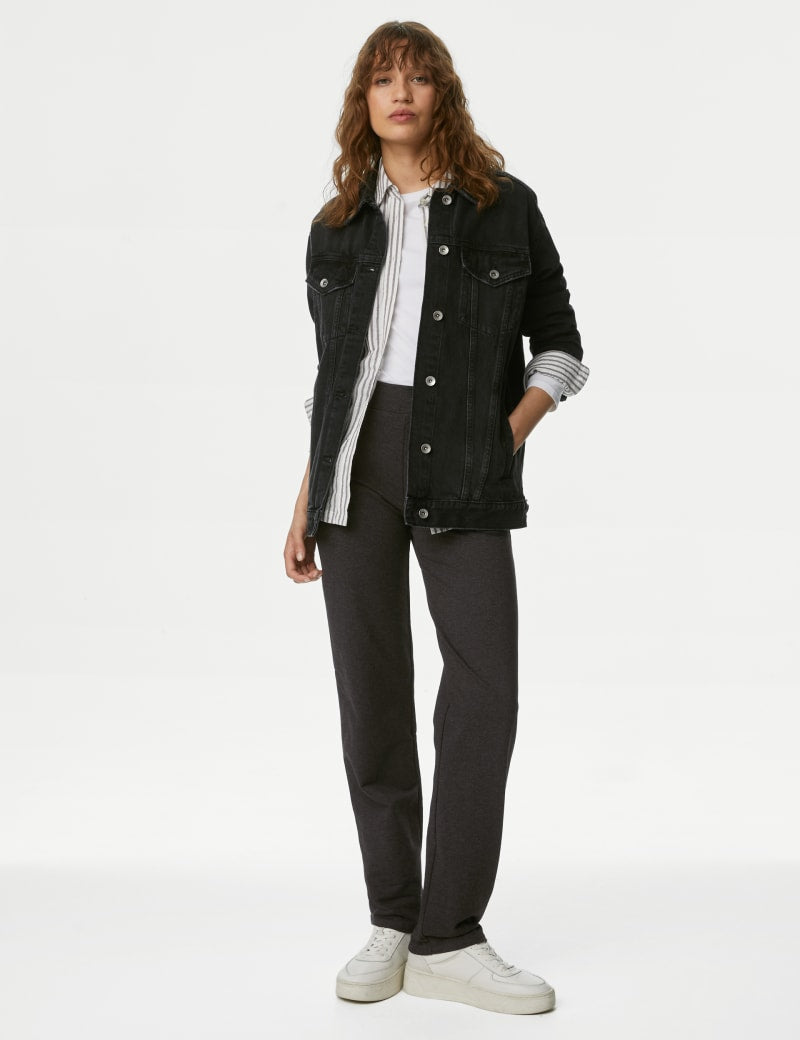 cotton rich straight leg joggers