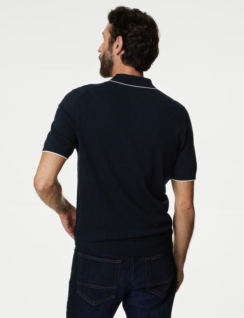 Cotton Rich Short Sleeve Knitted Polo Shirt Retail International Group