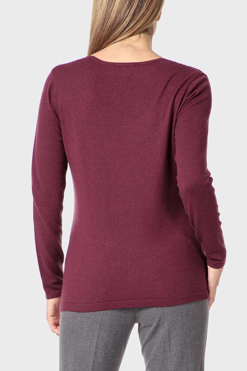 Maroon Rhinestone Sweater – Retail International Group