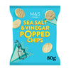 M&S Food Sea Salt and Vinegar Popped Chips 80g